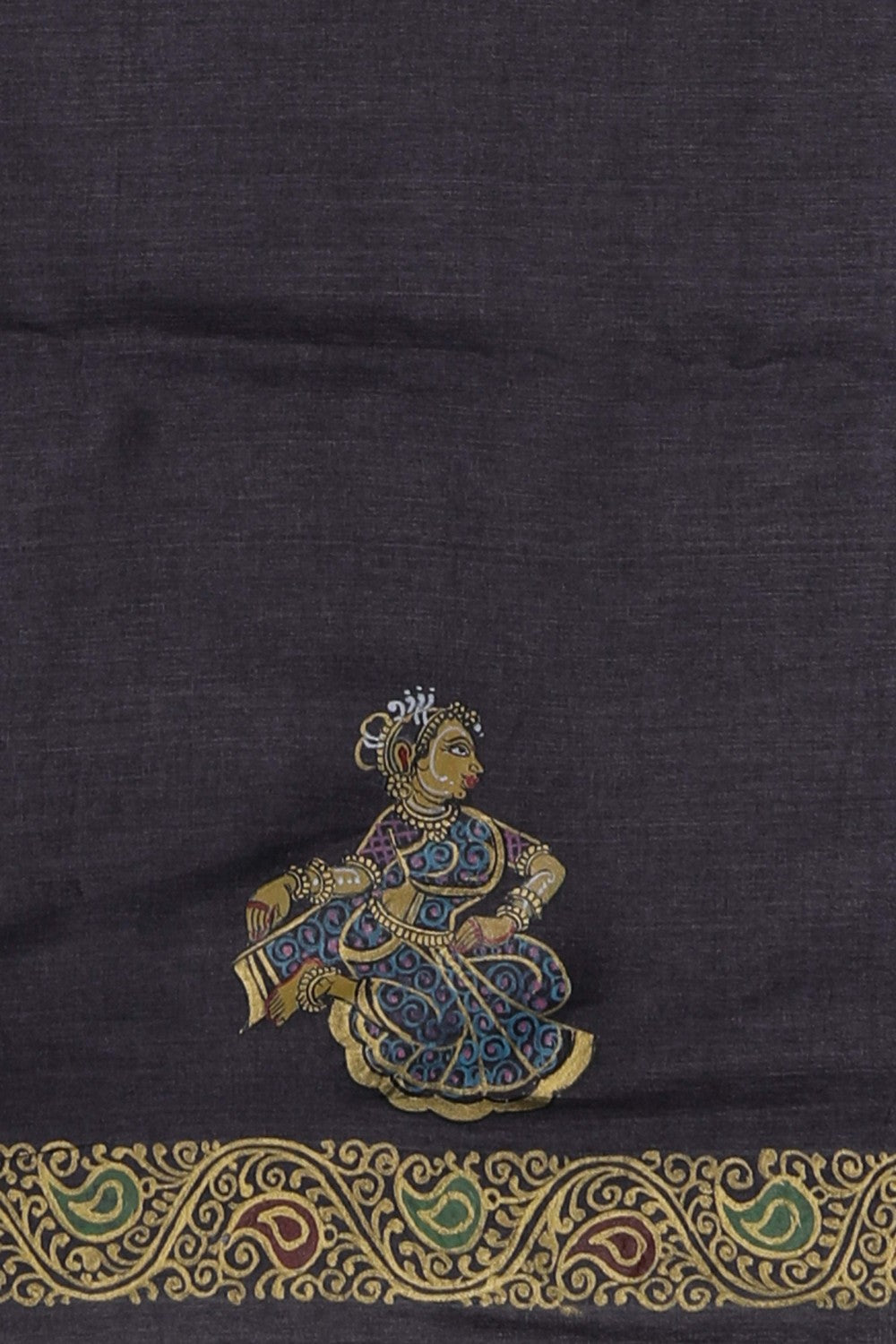 Image of Tussar Silk Patachitra Saree