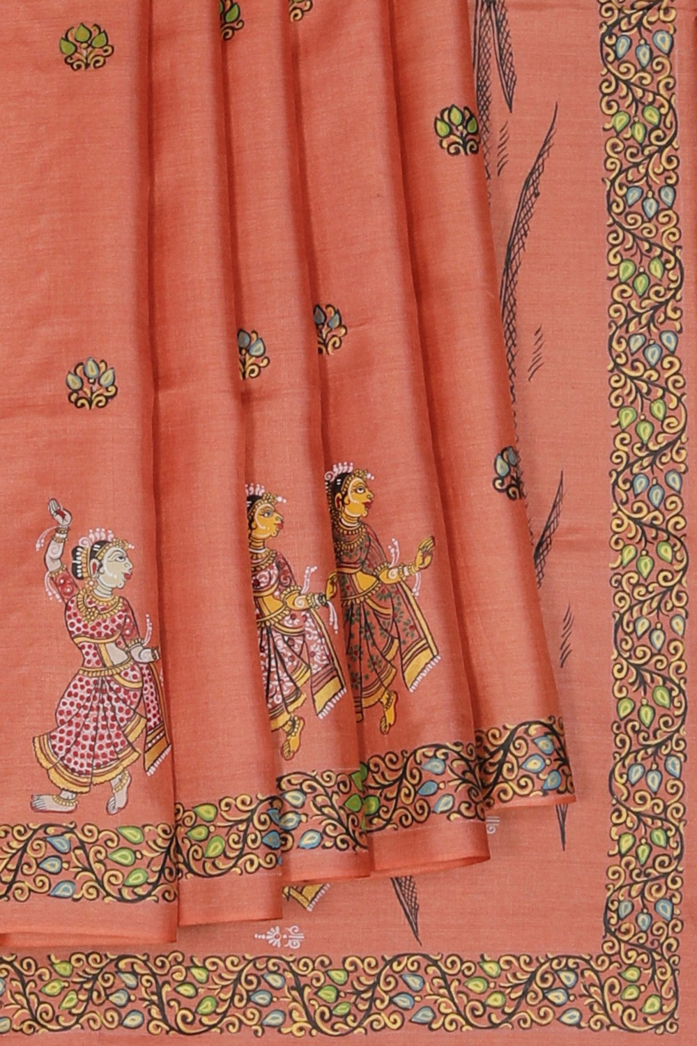 Image of Tussar Silk Patachitra Saree