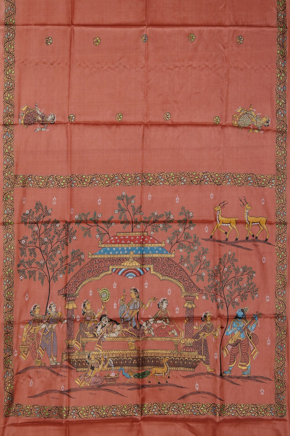 Image of Tussar Silk Patachitra Saree