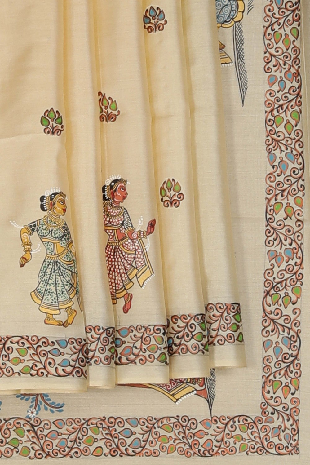 Image of Tussar Silk Patachitra Saree