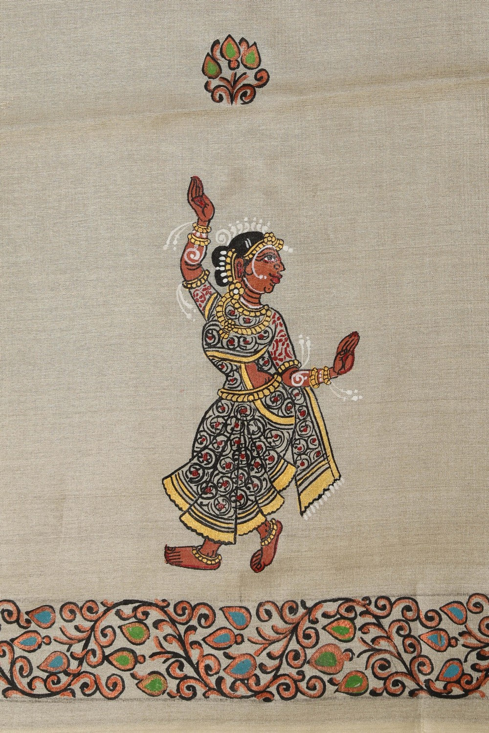 Image of Tussar Silk Patachitra Saree