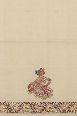 Image of Tussar Silk Patachitra Saree