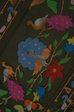 Image of Ponduru Cotton Green Saree