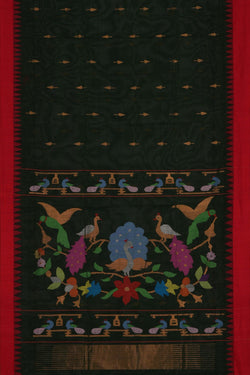 Image of Ponduru Cotton Green Saree