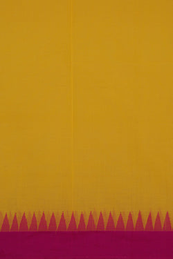 Image of Ponduru Cotton Yellow Saree