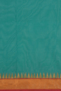 Image of Ponduru Cotton Sea Green Saree