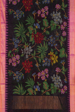 Image of Ponduru Cotton Violet Saree