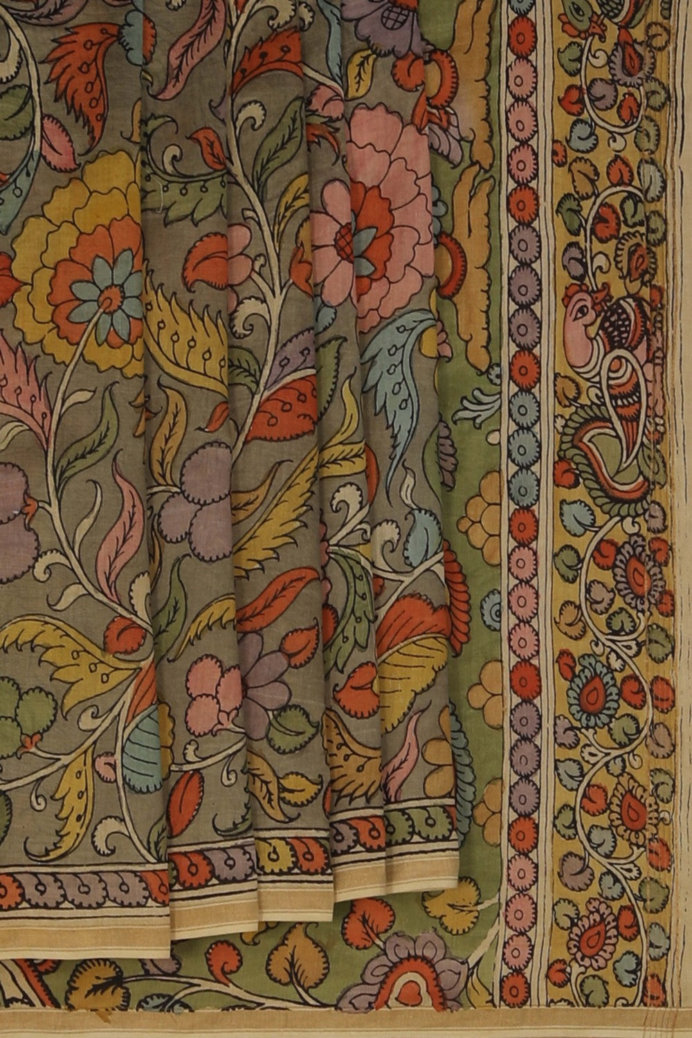 Image of Kalamkari Printed Saree