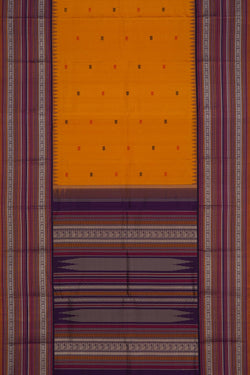 Image of Kanchipattu Mustard Saree