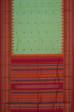 Image of Kanchipattu Sea Green Saree