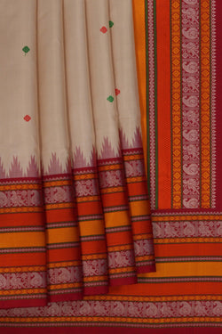 Image of Kanchipattu Off White Saree