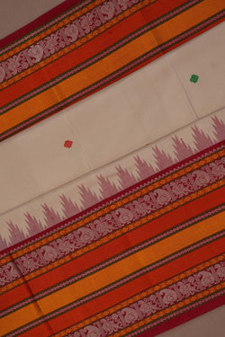 Image of Kanchipattu Off White Saree
