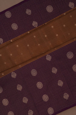 Image of Kanchipattu Moss Brown Saree