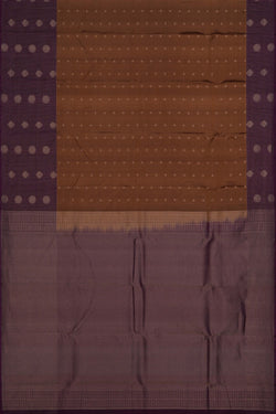 Image of Kanchipattu Moss Brown Saree