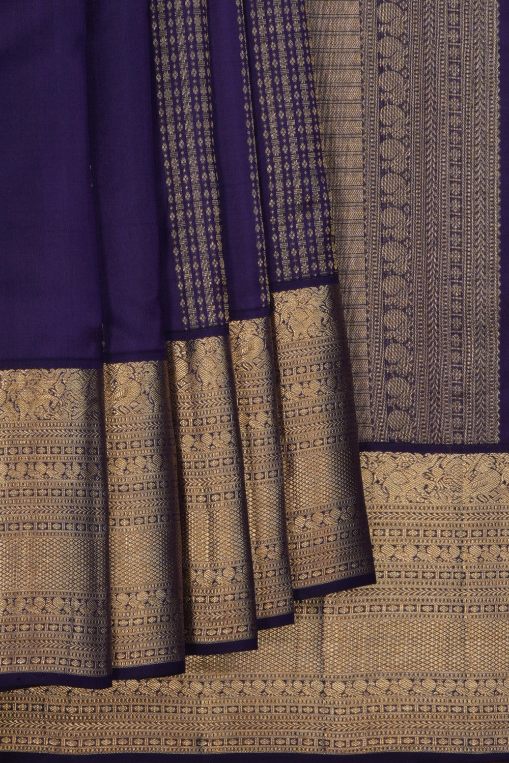 Kanchipattu Purple Saree