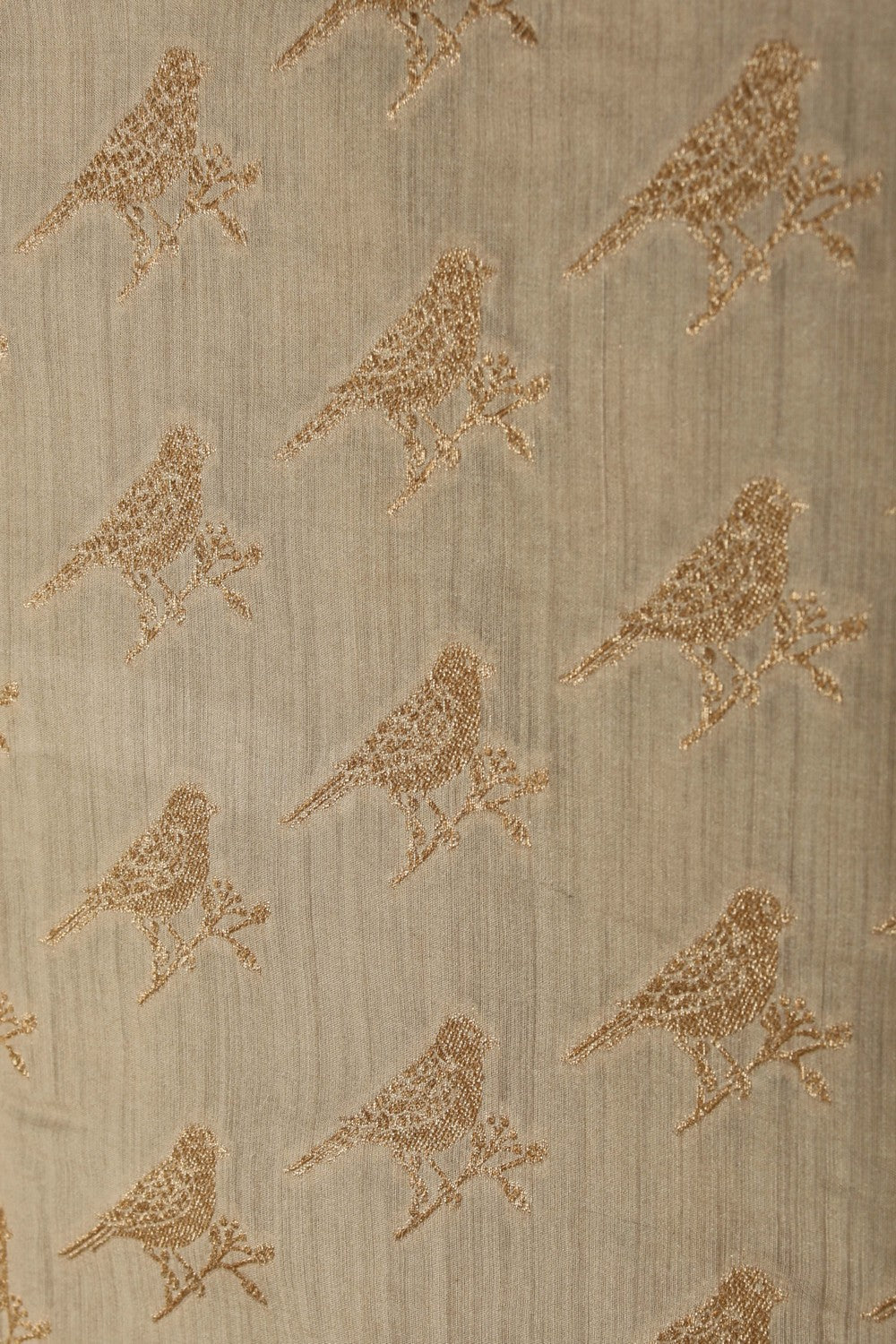 Image of Tussar Silk Off-White Saree