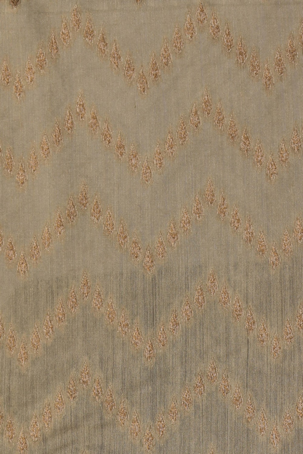 Image of Tussar Silk Off-White Saree