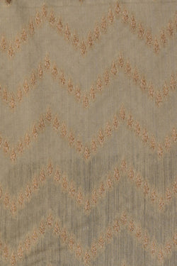 Image of Tussar Silk Off-White Saree