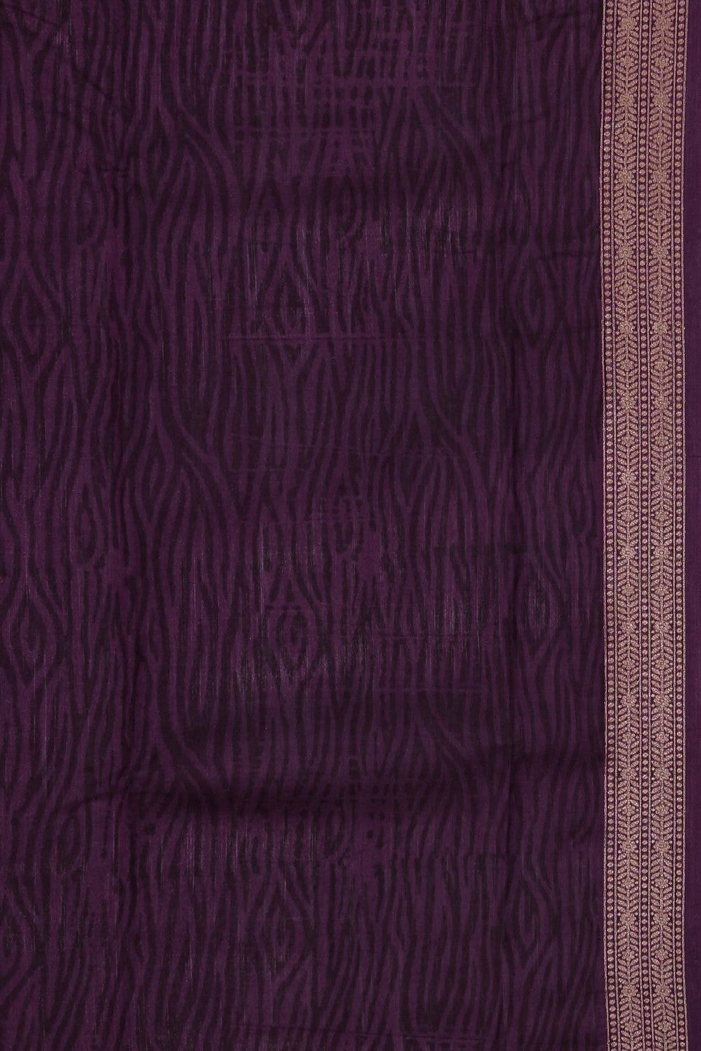 Image of Tussar Silk Off-White Saree