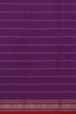 Image of Kanchi Cotton Purple Saree