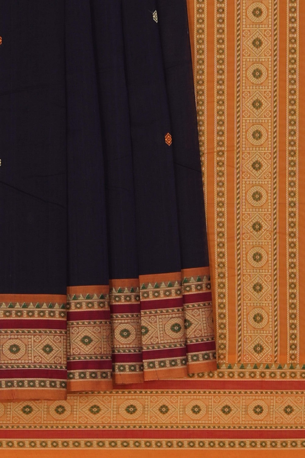 Image of Kanchi Cotton Purple Saree