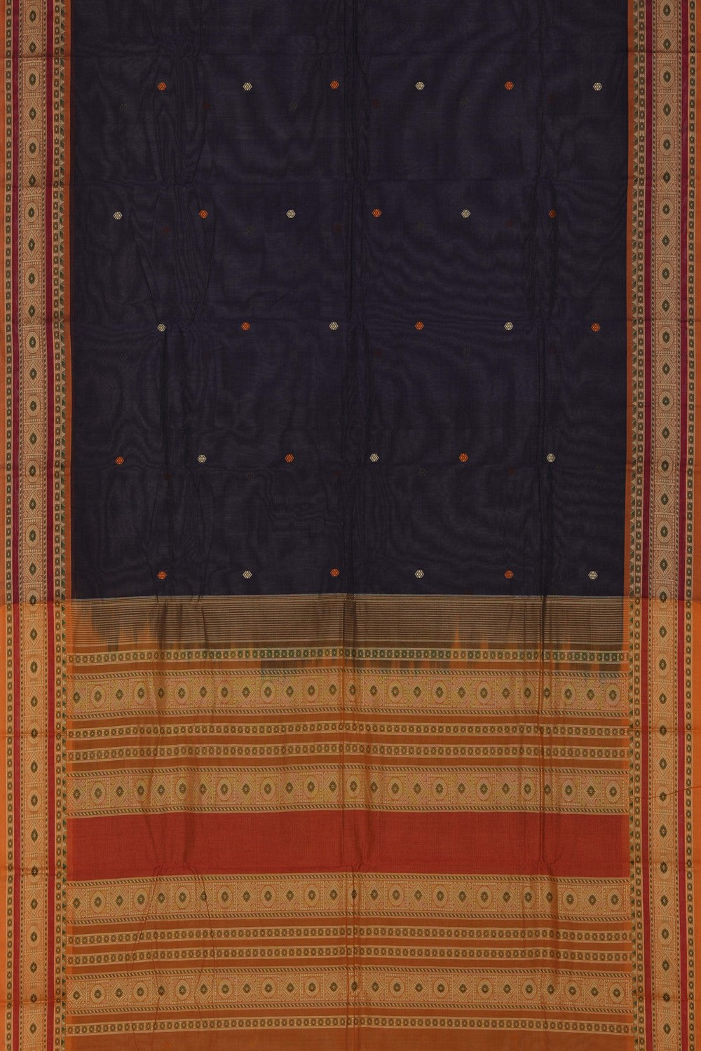 Image of Kanchi Cotton Purple Saree