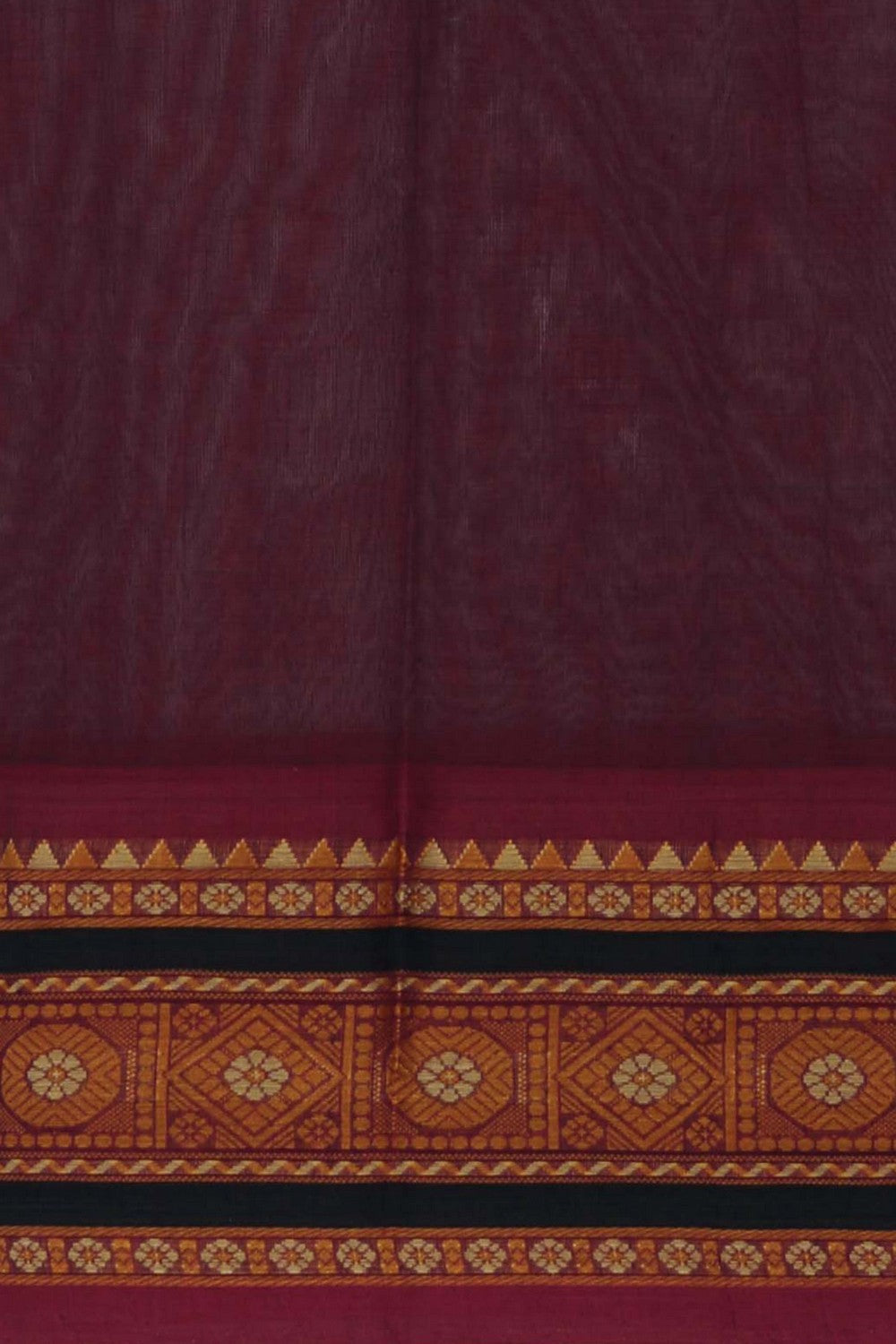 Image of Kanchi Cotton Peacock Green Saree