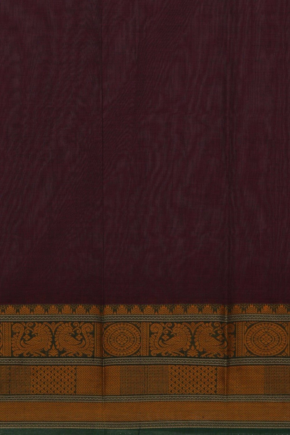 Image of Kanchi Cotton Purple Saree