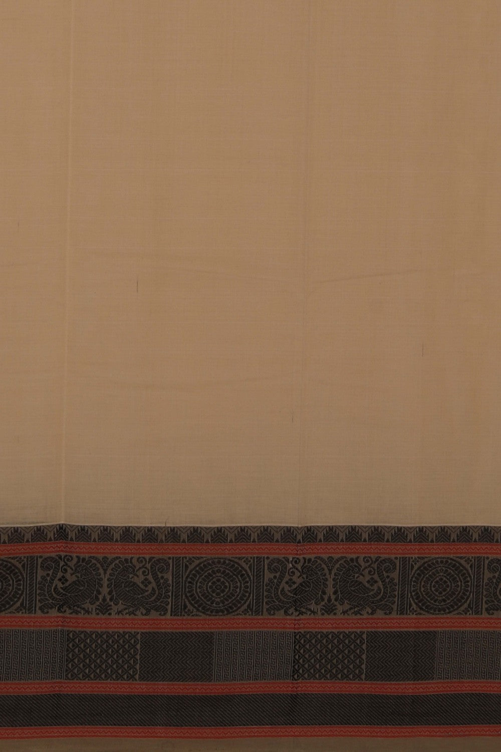 Image of Kanchi Cotton Beige Saree