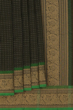 Image of Kanchi Cotton Green Saree