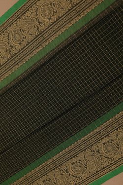 Image of Kanchi Cotton Green Saree