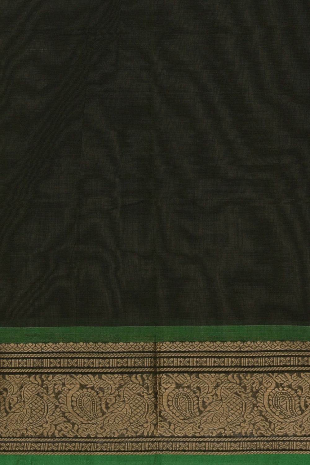 Kanchi Cotton Green Saree