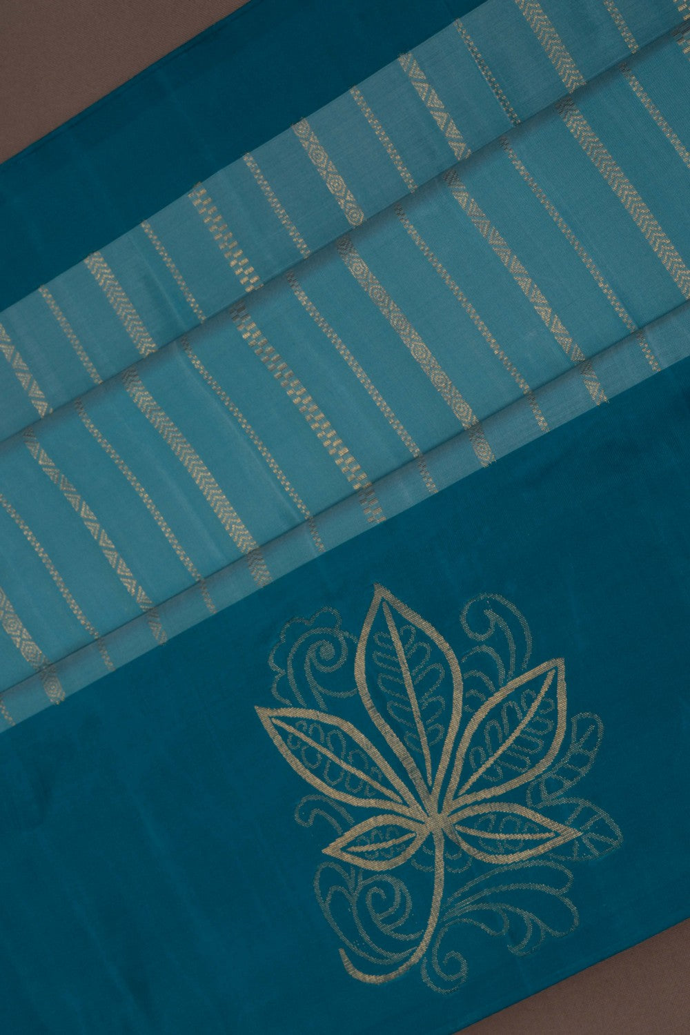 Image of South Silk Sky Blue Saree