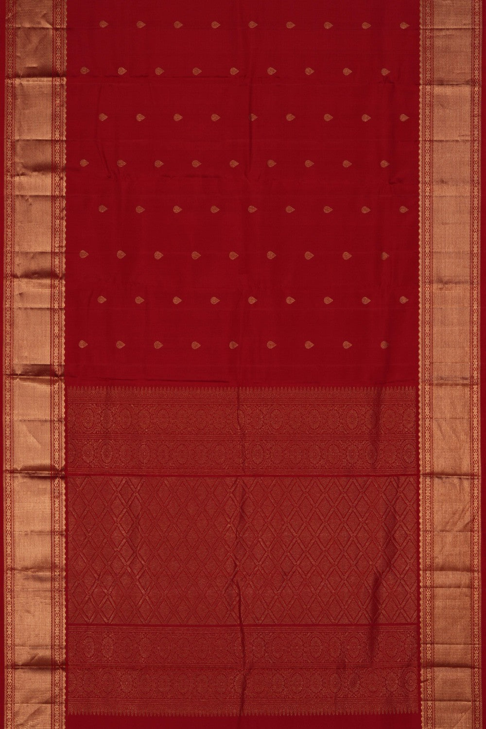 South Silk Red Saree