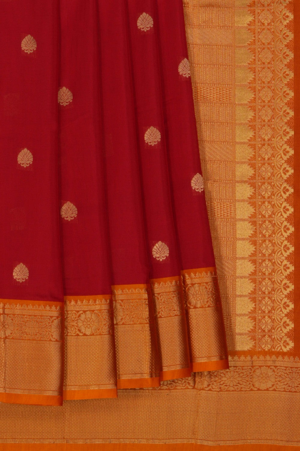 Image of South Silk Red Saree