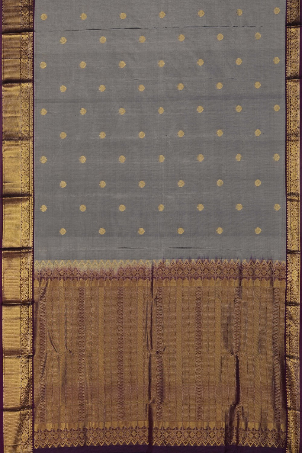 South Silk Smoky Grey Saree