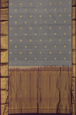 Image of South Silk Smoky Grey Saree