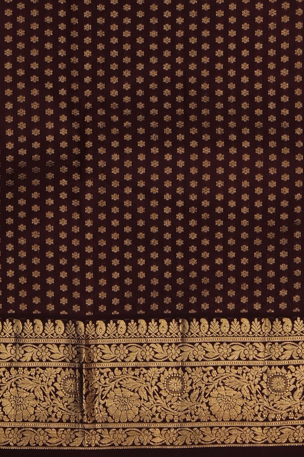South Cotton Silk Brown Saree