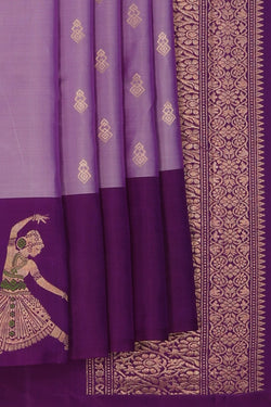 Image of Kanchipattu Purple Saree
