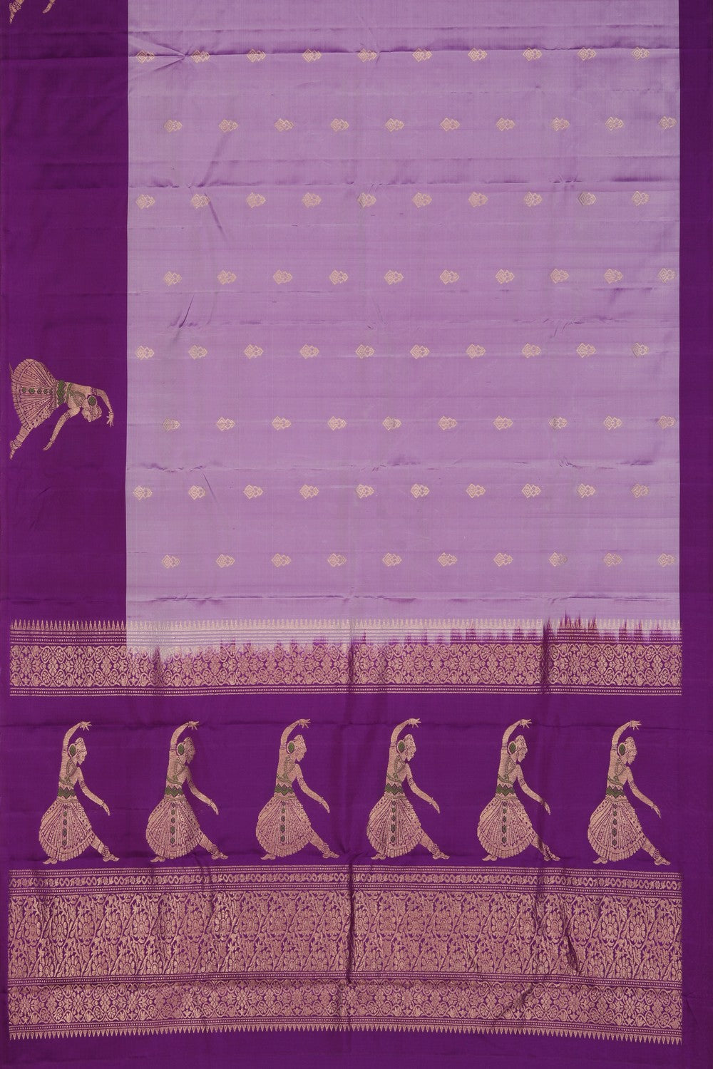 Kanchipattu Purple Saree