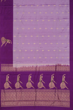 Image of Kanchipattu Purple Saree