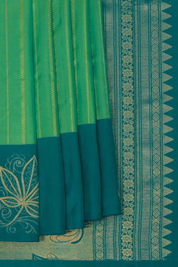 Image of Kanchipattu Mint Green Saree
