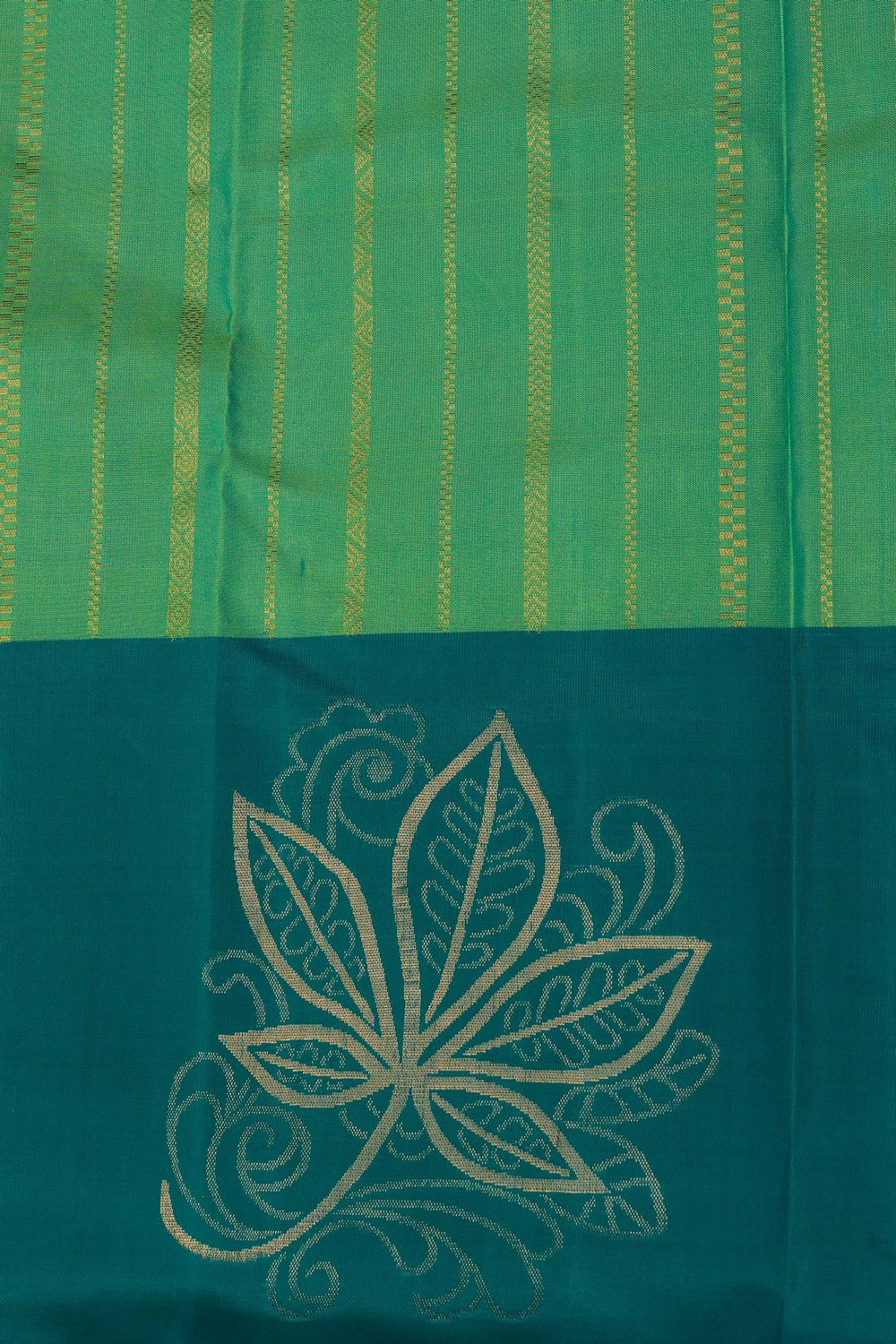 Kanchipattu Mint Green Saree