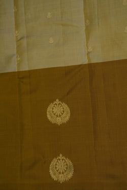 Image of Kanchipattu Beige Saree