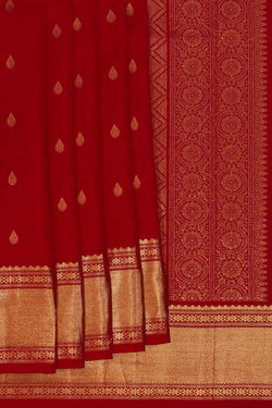 Image of Kanchipattu Red Saree