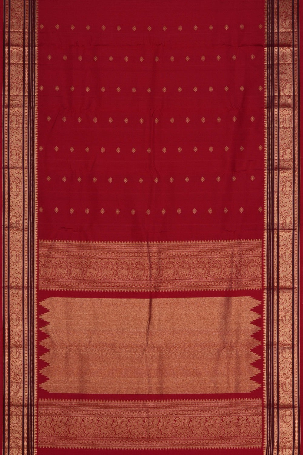 Kanchipattu Red Saree