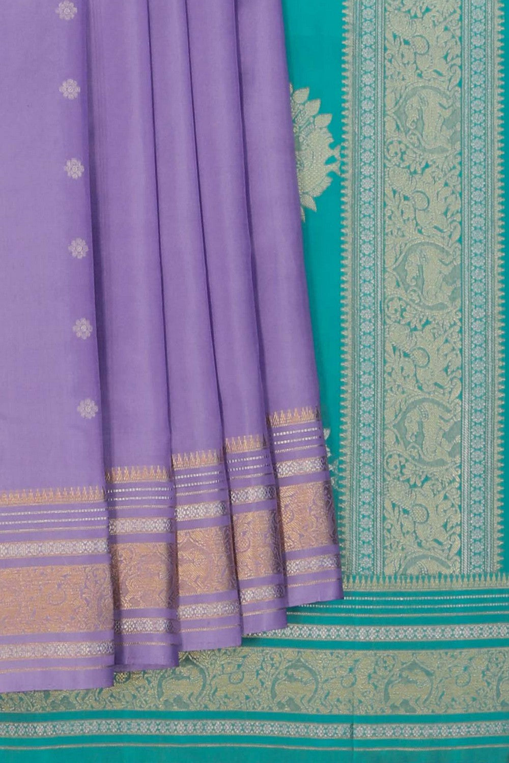 Image of Kanchipattu Purple Saree