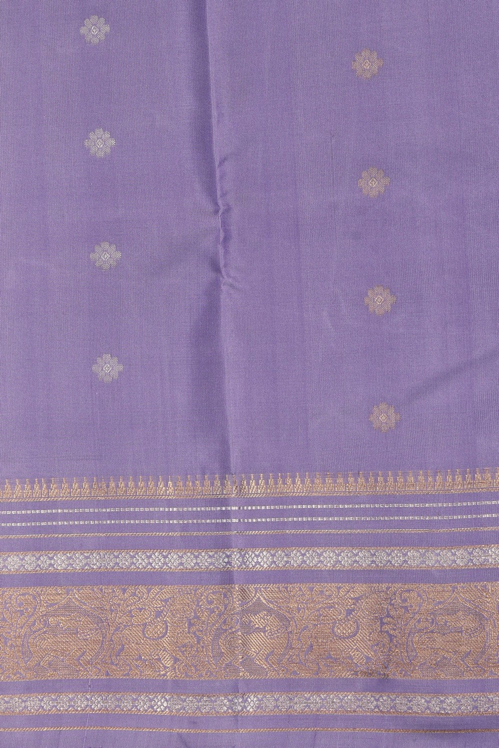 Image of Kanchipattu Purple Saree