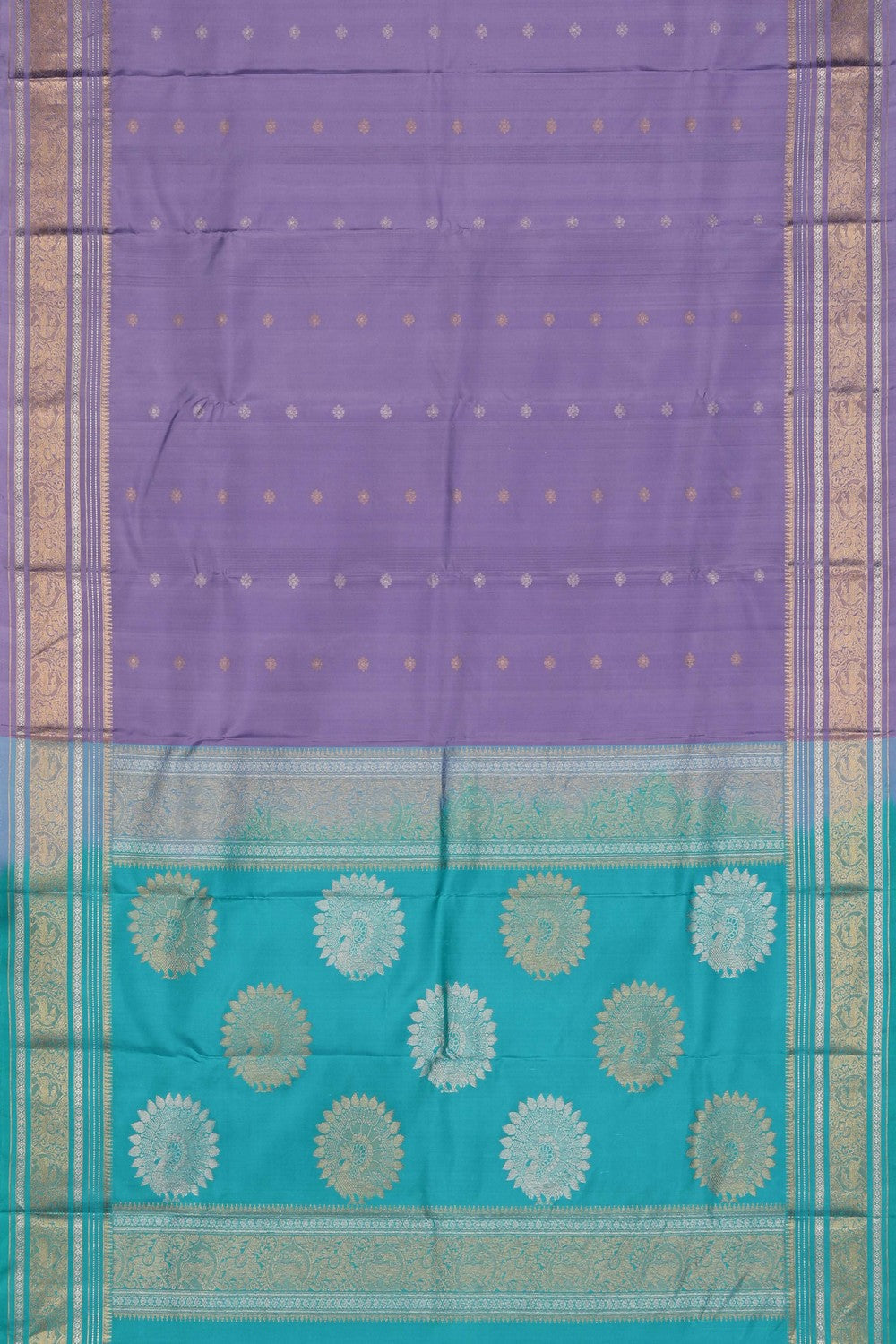 Image of Kanchipattu Purple Saree