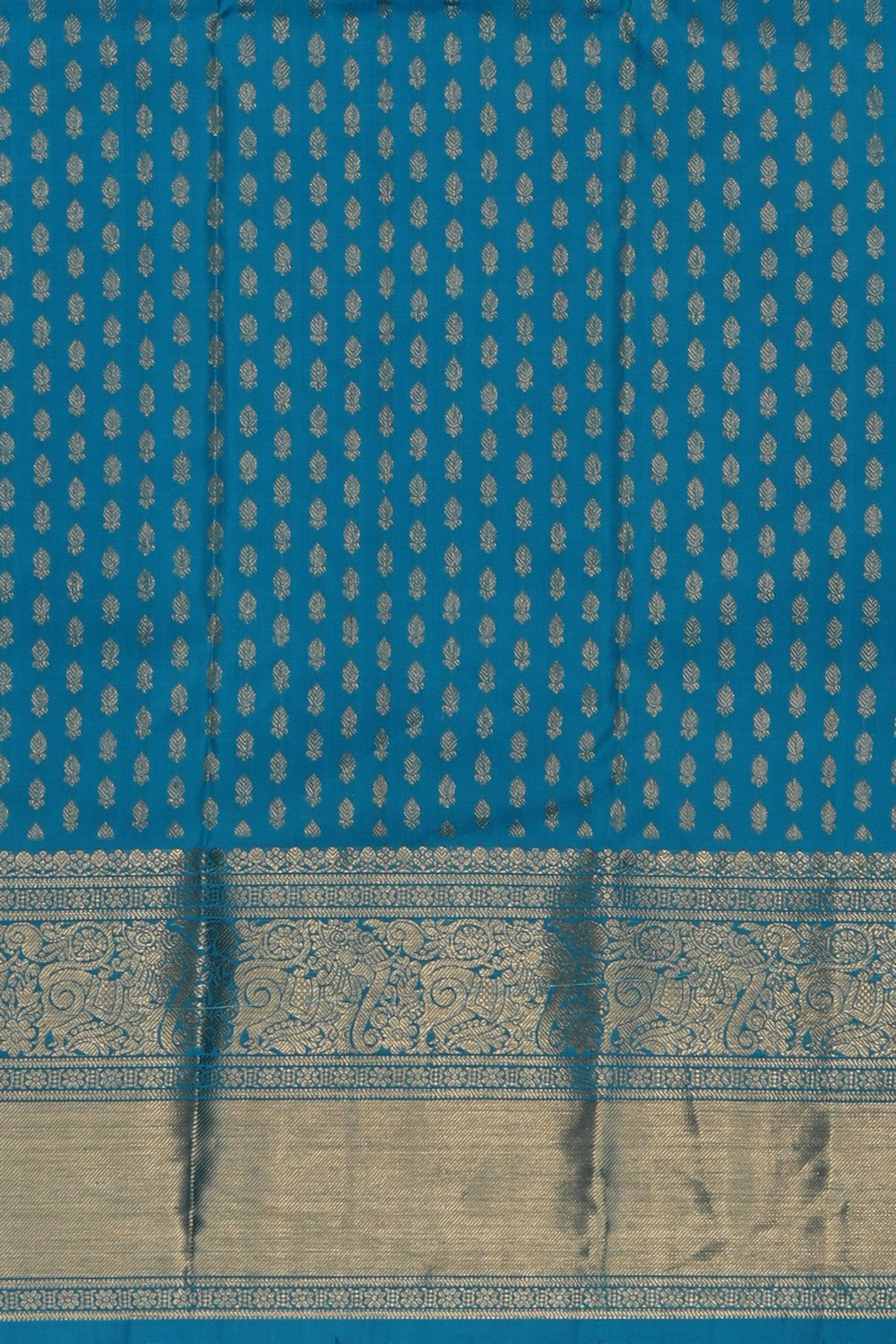 Image of Kanchipattu Ice Blue Saree